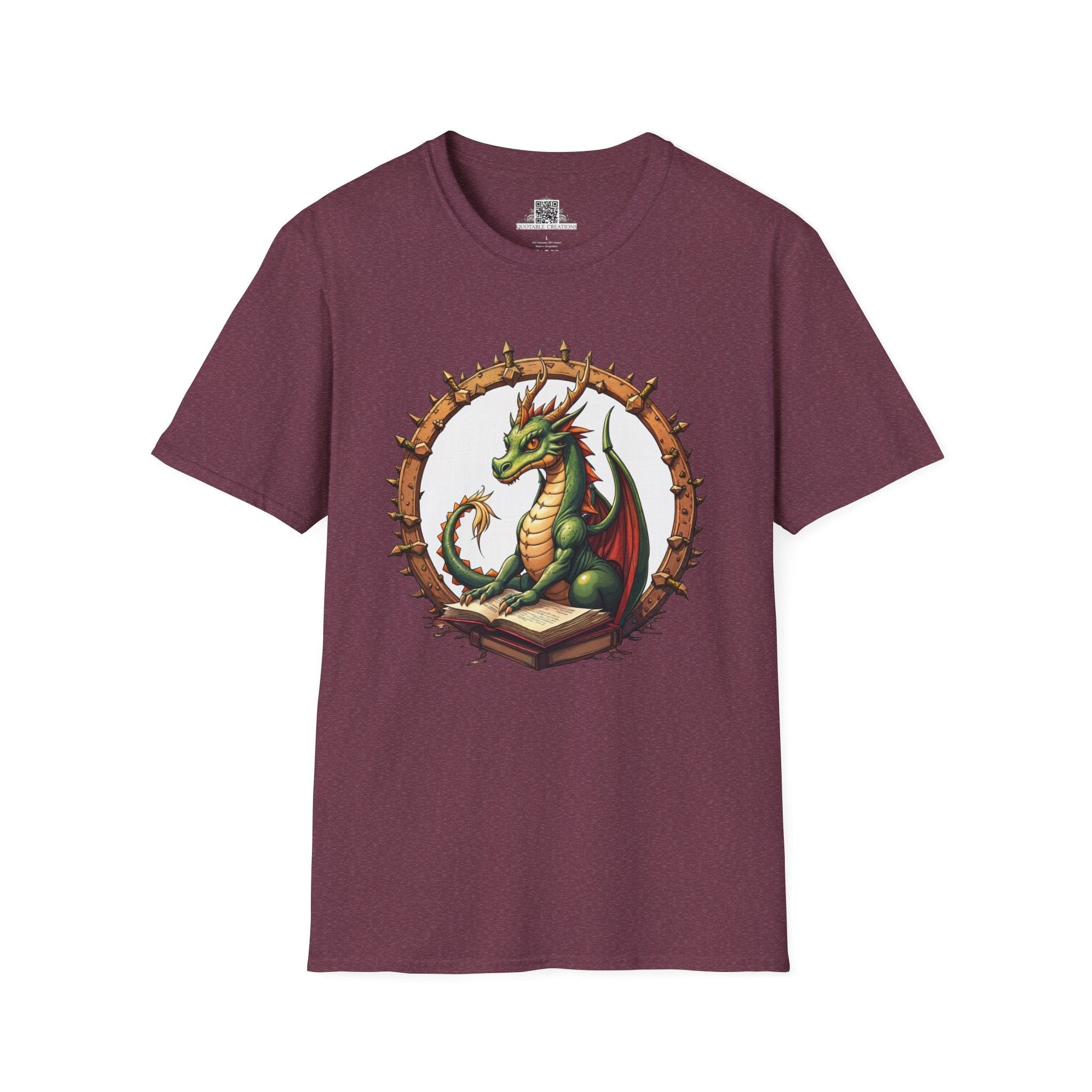 Printify T-Shirt S / Heather Maroon Lorekeeper - Dragons & Magic T-Shirt