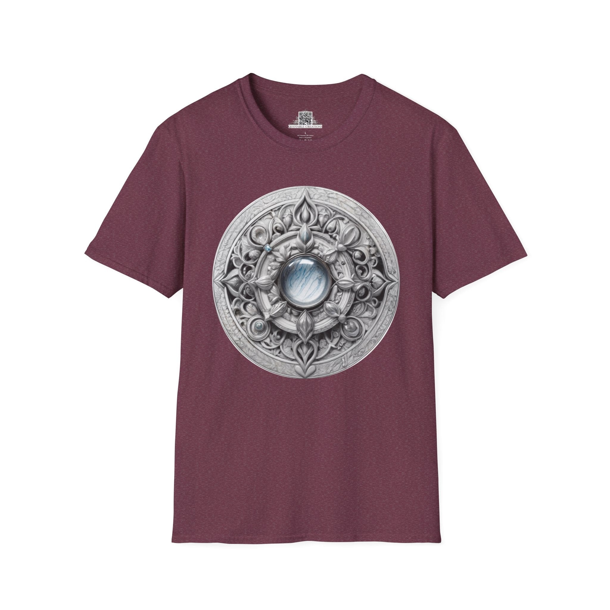 Printify T-Shirt S / Heather Maroon Moonstone - Crystals & Gemstones T-Shirt