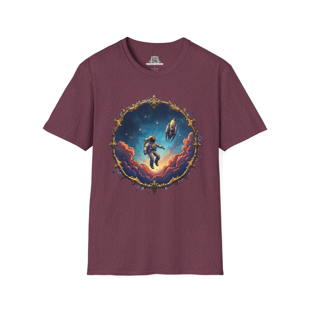 Printify T-Shirt S / Heather Maroon New Horizons UFO & Cosmic - T-Shirt