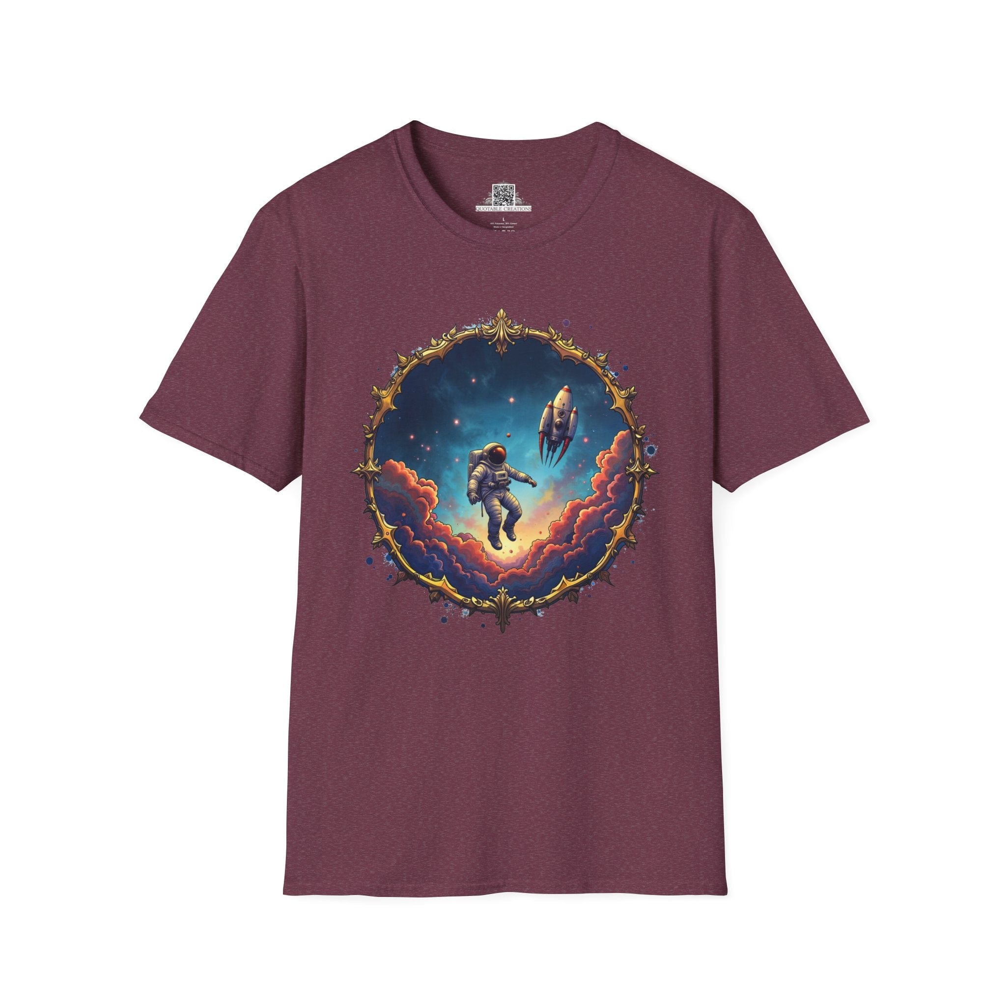 Printify T-Shirt S / Heather Maroon New Horizons UFO & Cosmic - T-Shirt