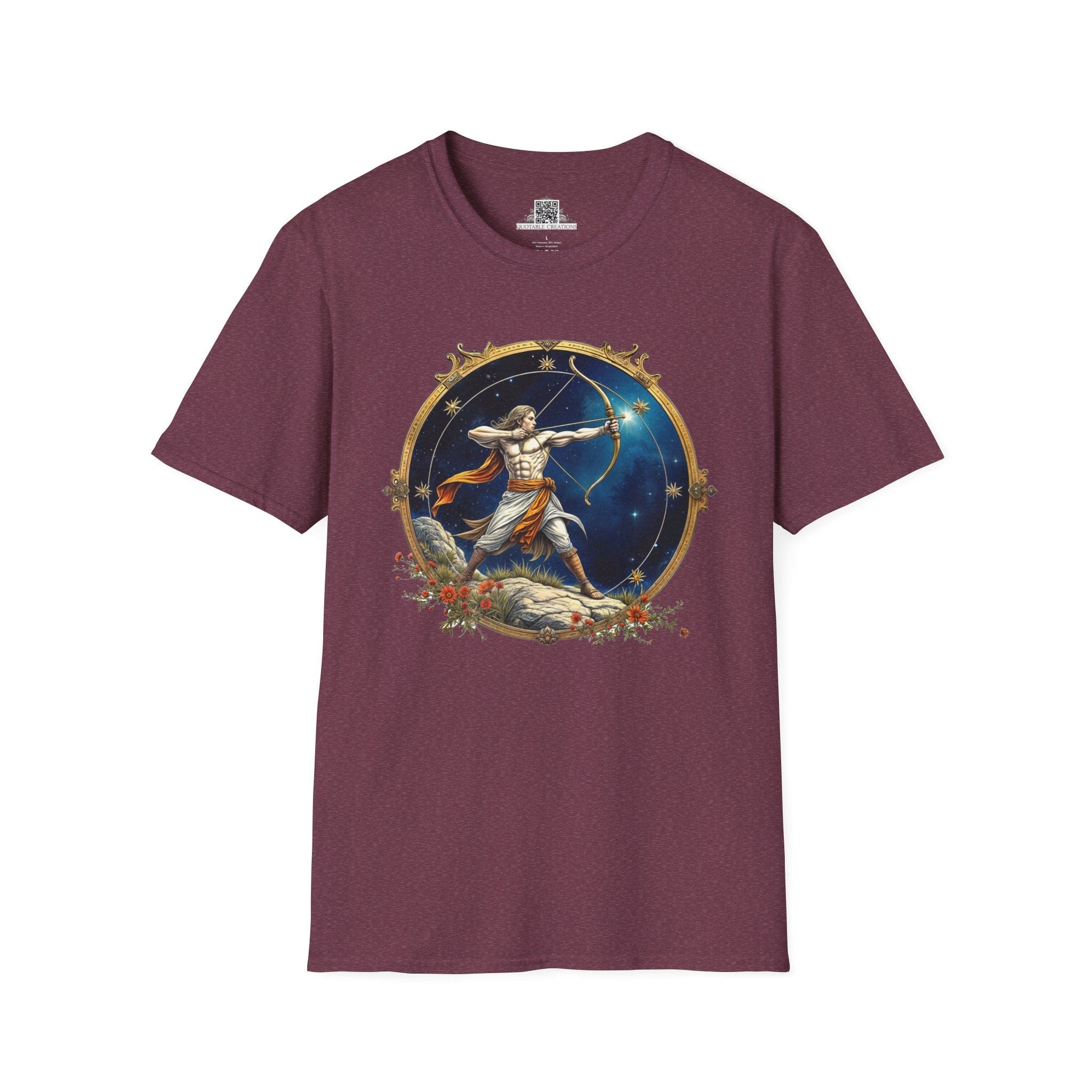 Printify T-Shirt S / Heather Maroon Sagittarius Zodiac Astrology - T-Shirt