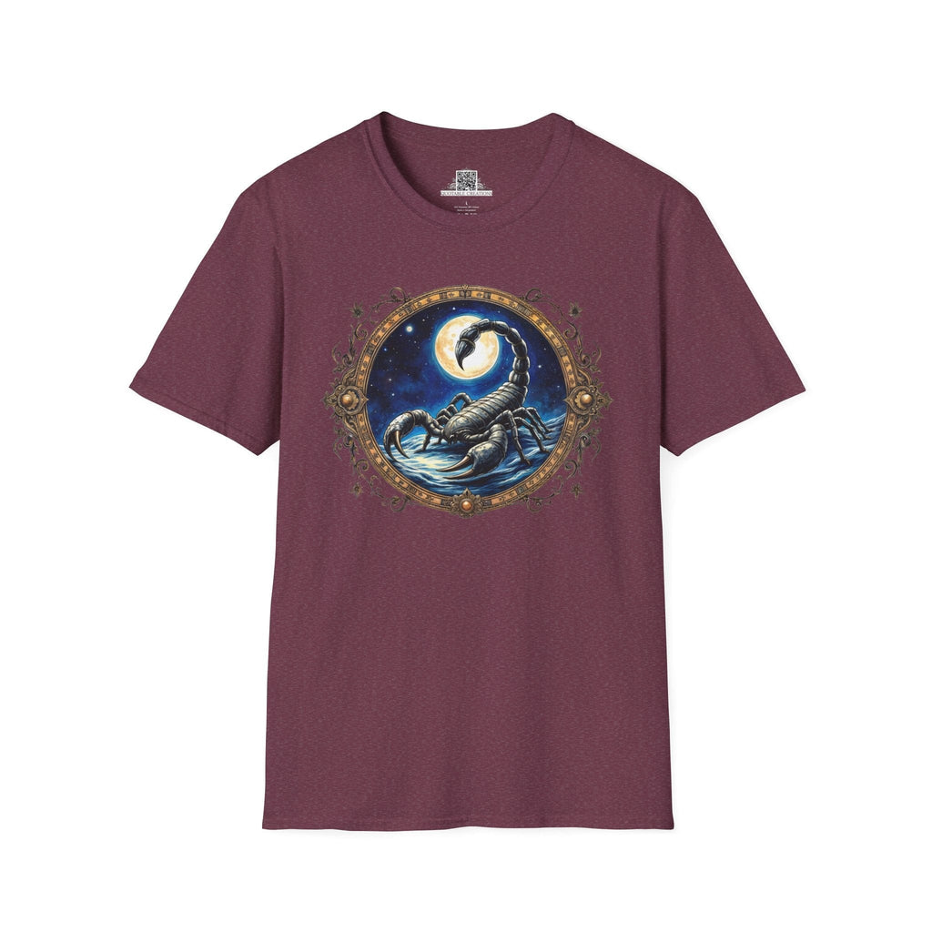 Printify T-Shirt S / Heather Maroon Scorpio Zodiac & Astrology - T-Shirt