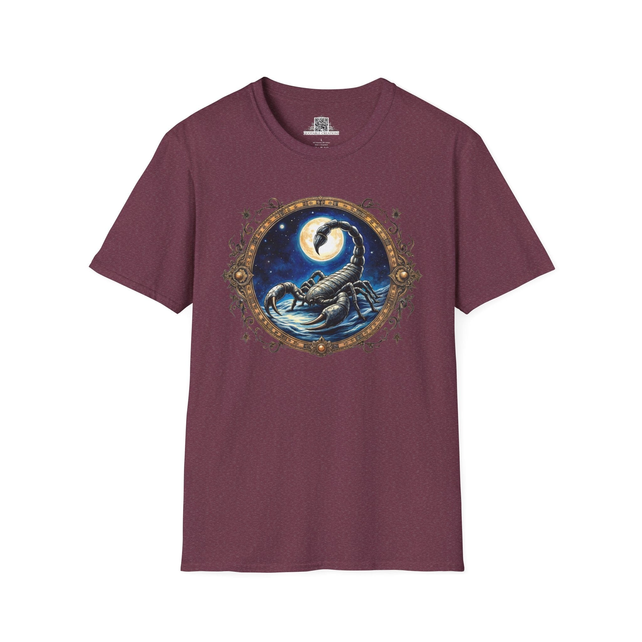 Printify T-Shirt S / Heather Maroon Scorpio Zodiac & Astrology - T-Shirt