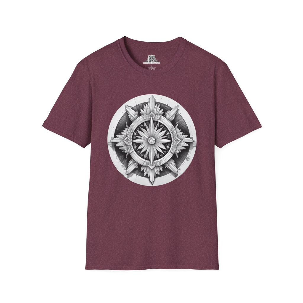 Printify T-Shirt S / Heather Maroon Selenite - Crystals & Gemstones T-Shirt