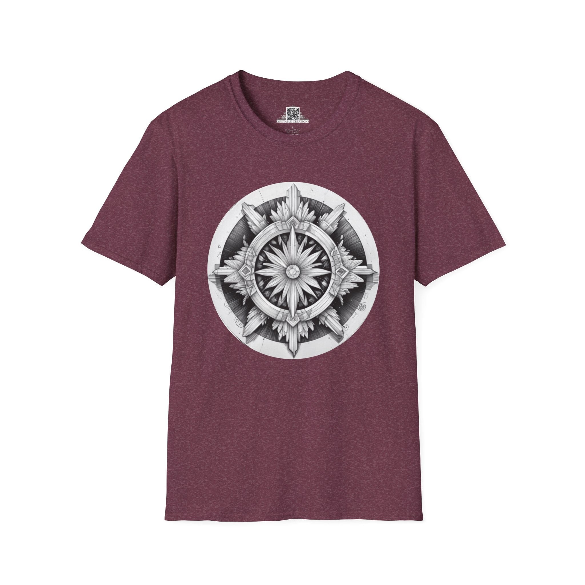 Printify T-Shirt S / Heather Maroon Selenite - Crystals & Gemstones T-Shirt