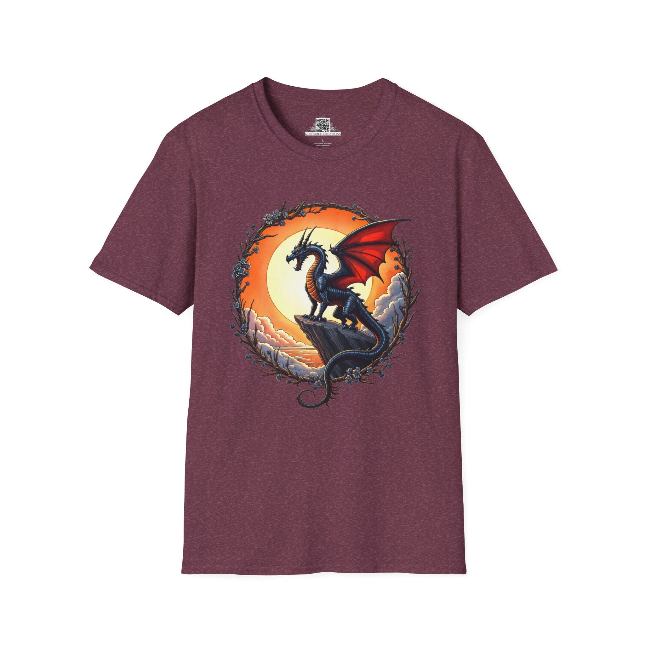 Printify T-Shirt S / Heather Maroon Shadowwing - Dragons & Magic T-Shirt