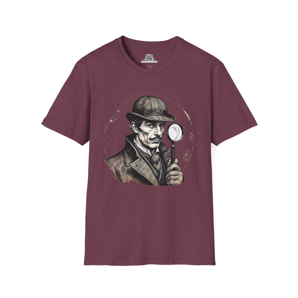 Printify T-Shirt S / Heather Maroon Sherlock Holmes Mysteries & Monsters - T-Shirt