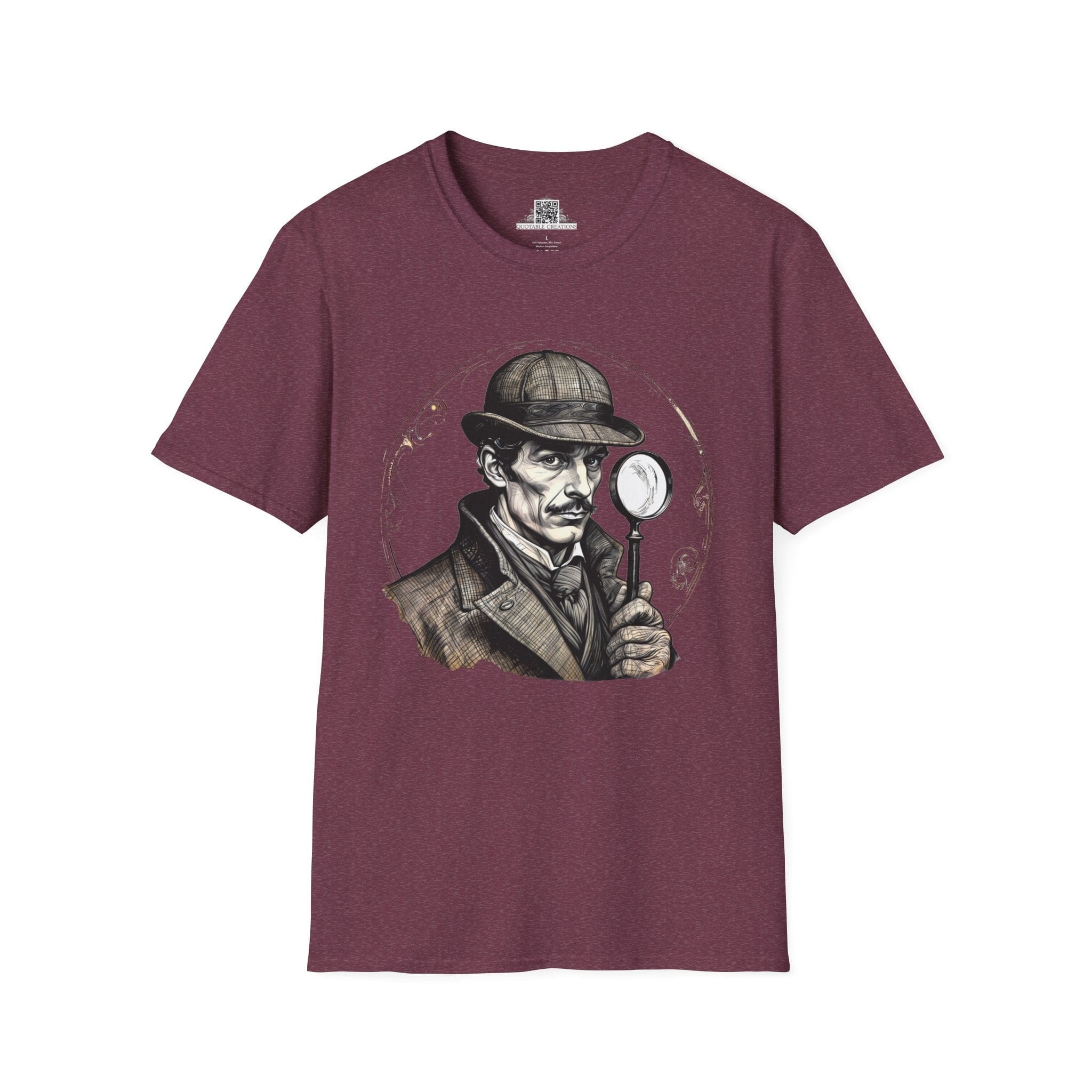 Printify T-Shirt S / Heather Maroon Sherlock Holmes Mysteries & Monsters - T-Shirt