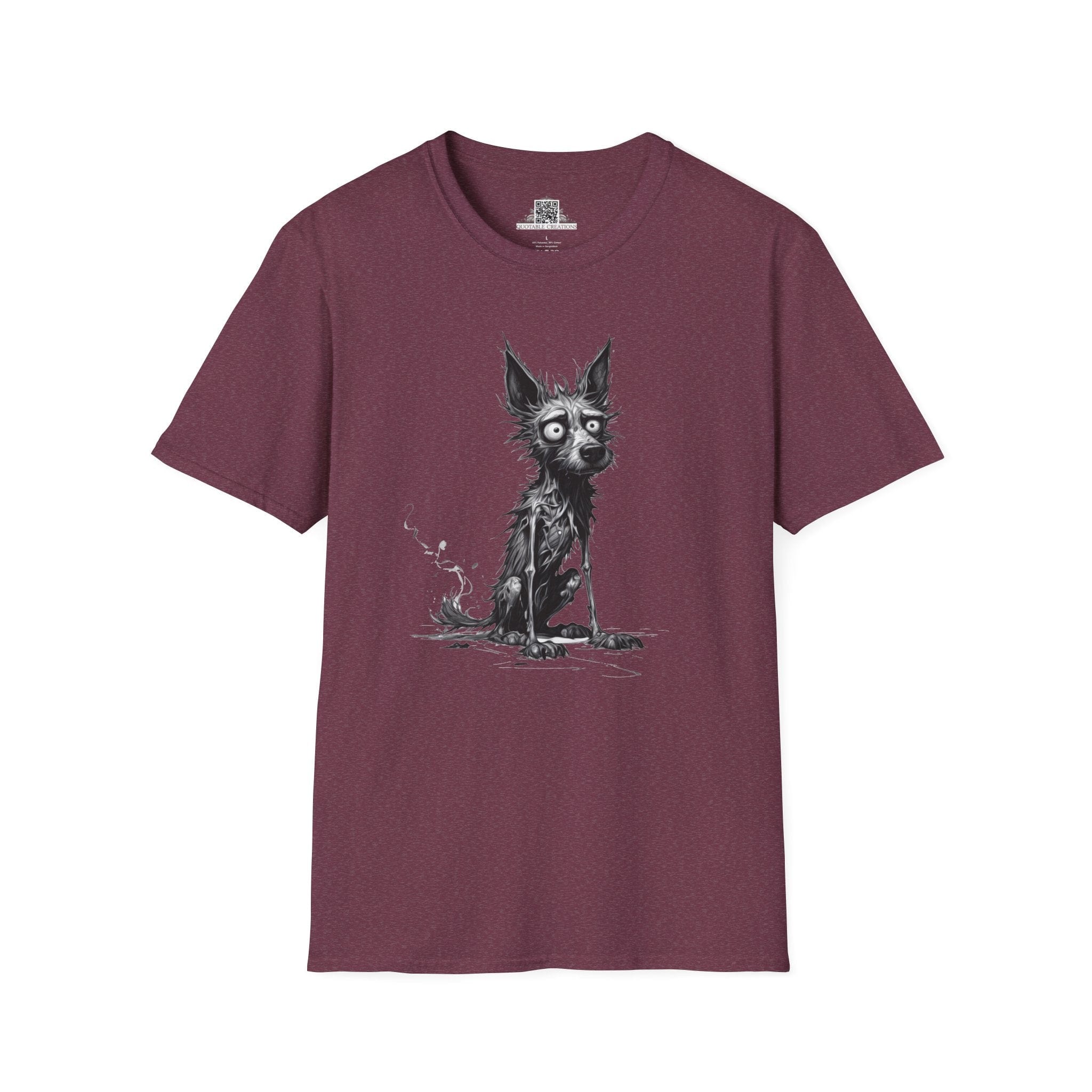 Printify T-Shirt S / Heather Maroon T-Shirt - I'm Fine Dog - Everything's Fine