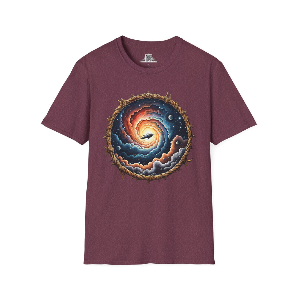 Printify T-Shirt S / Heather Maroon The Answers Are Up There UFO & Cosmic - T-Shirt