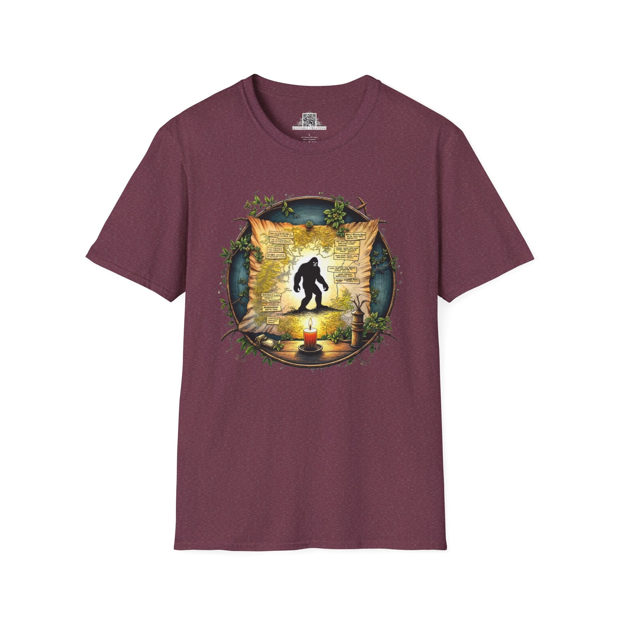 Printify T-Shirt S / Heather Maroon Uncover the Myth - Bigfoot & Legends T-Shirt