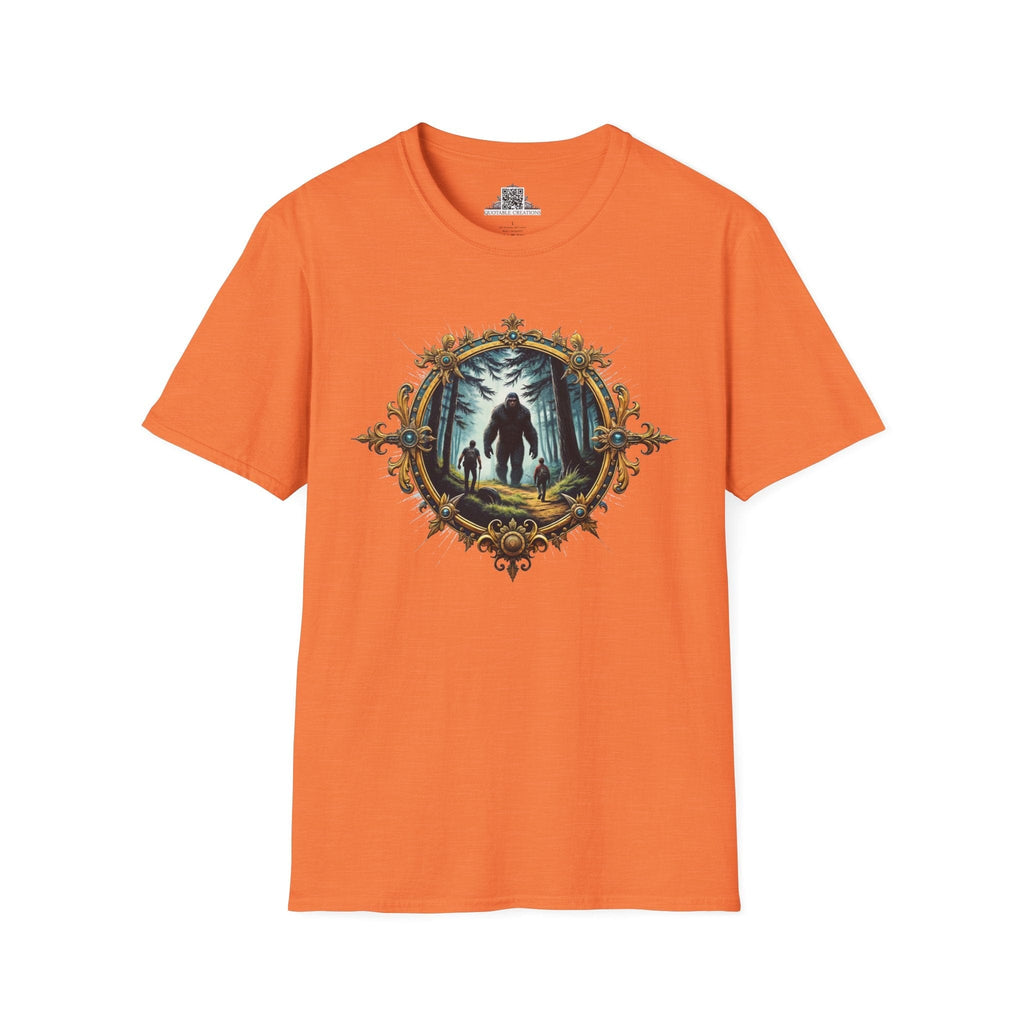 Printify T-Shirt S / Heather Orange Bigfoot Encounters - Bigfoot & Legends T-Shirt