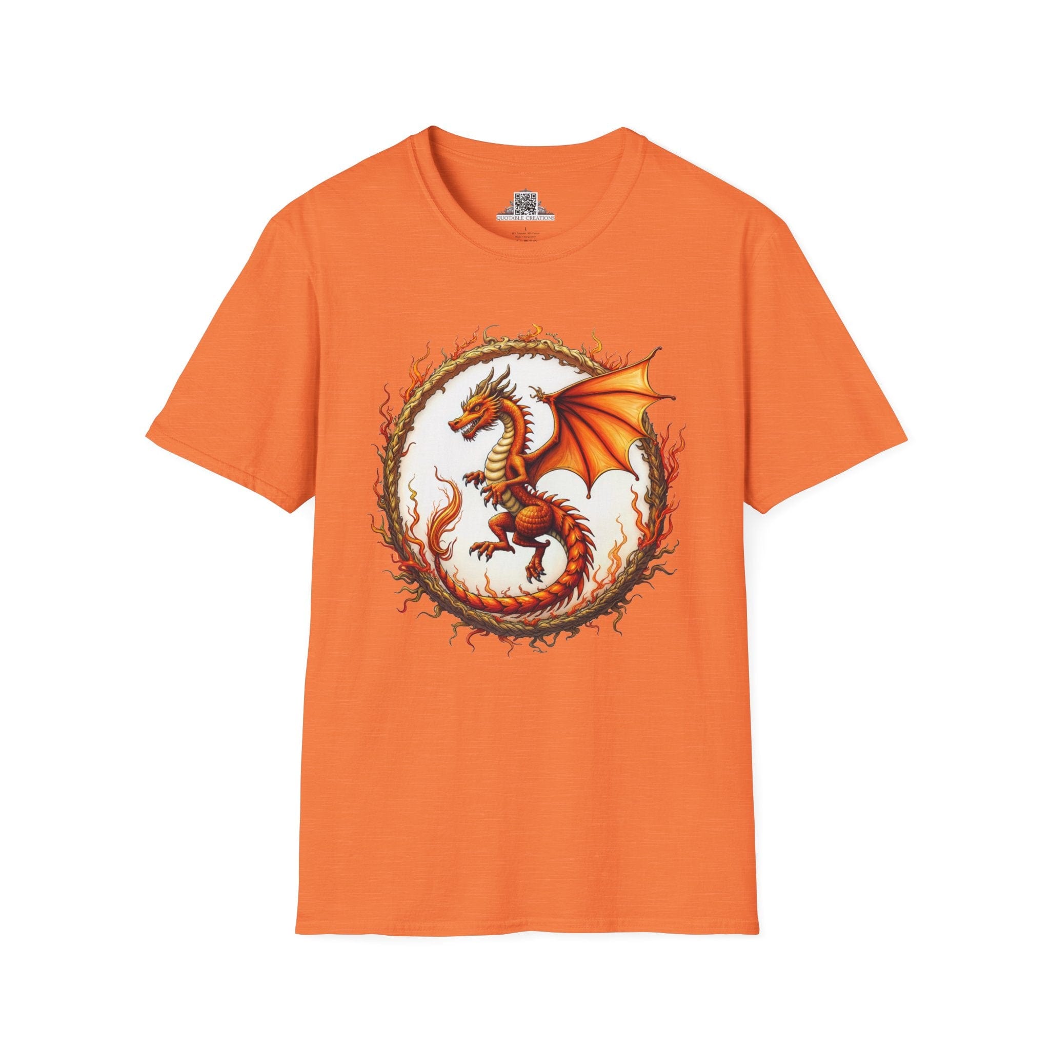 Printify T-Shirt S / Heather Orange Blazewing - Dragons & Magic T-Shirt