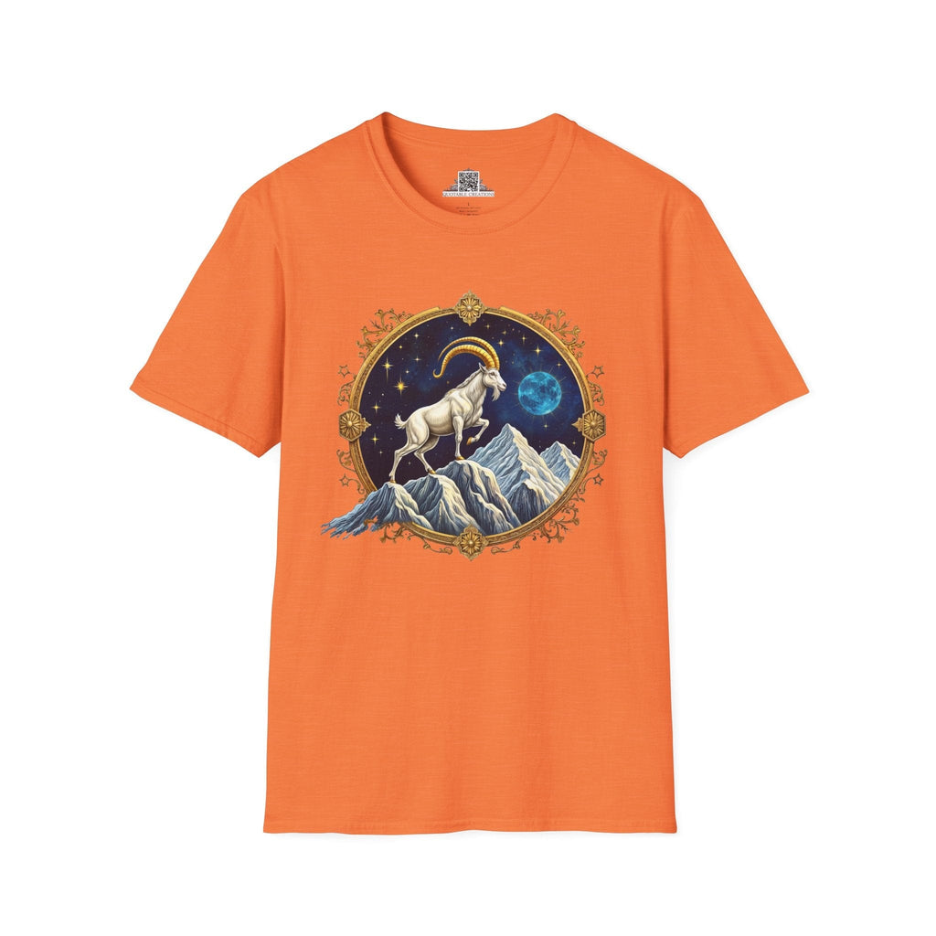 Printify T-Shirt S / Heather Orange Capricorn Zodiac Astrology - T-Shirt