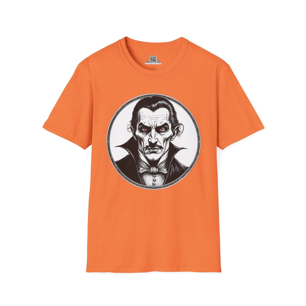 Printify T-Shirt S / Heather Orange Dracula Mysteries & Monsters - T-Shirt