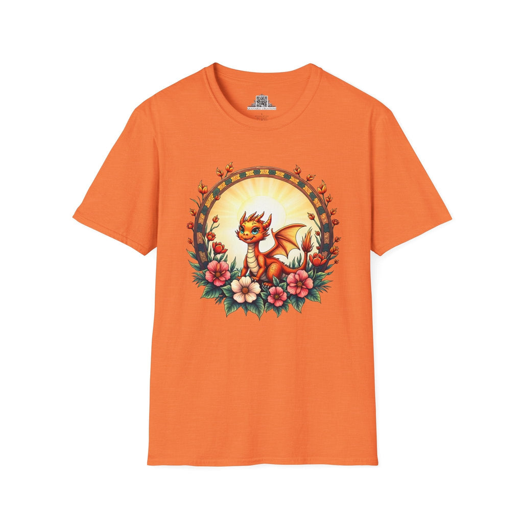 Printify T-Shirt S / Heather Orange Emberheart - Dragons & Magic T-Shirt