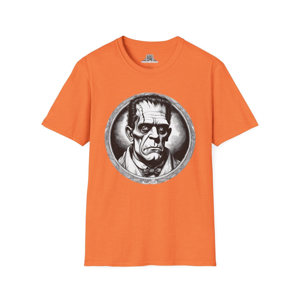 Printify T-Shirt S / Heather Orange Frankenstein Mysteries & Monsters T-Shirt
