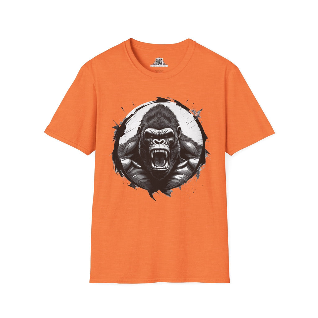 Printify T-Shirt S / Heather Orange Gorilla Wild Motivation - T-Shirt