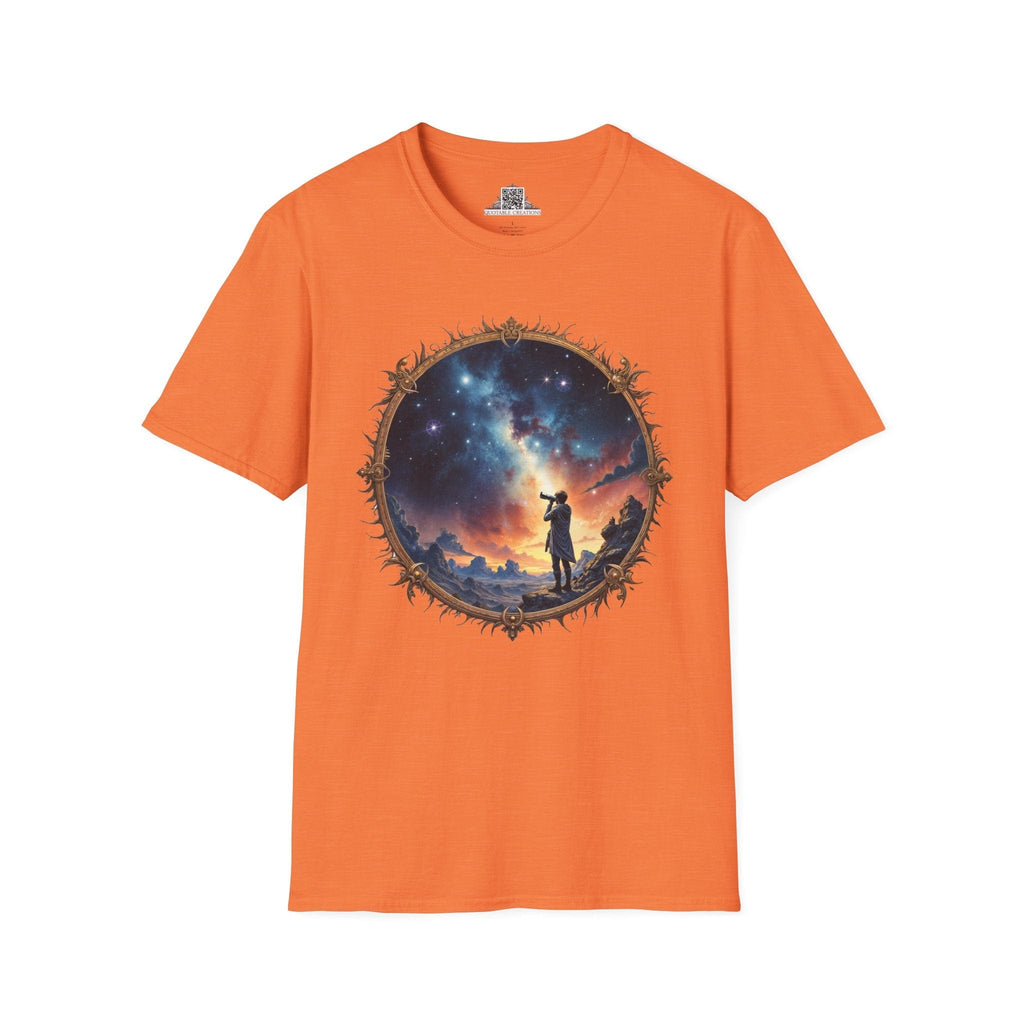 Printify T-Shirt S / Heather Orange I Choose to Believe UFO & Cosmic - T-Shirt