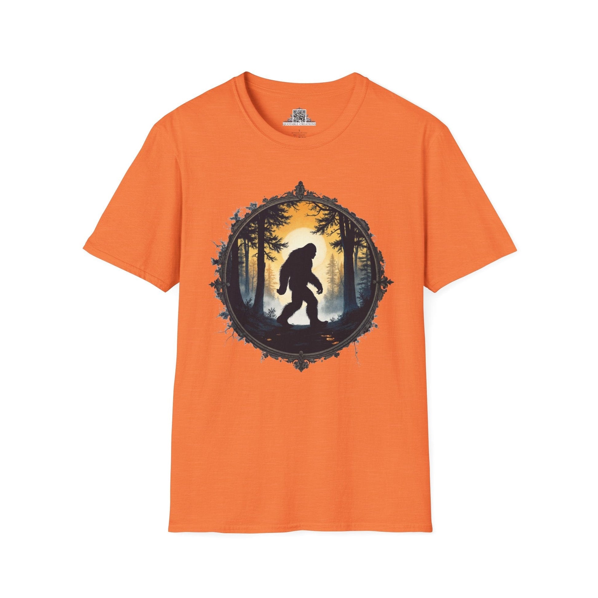 Printify T-Shirt S / Heather Orange In Search of Sasquatch - Bigfoot & Legends T-Shirt