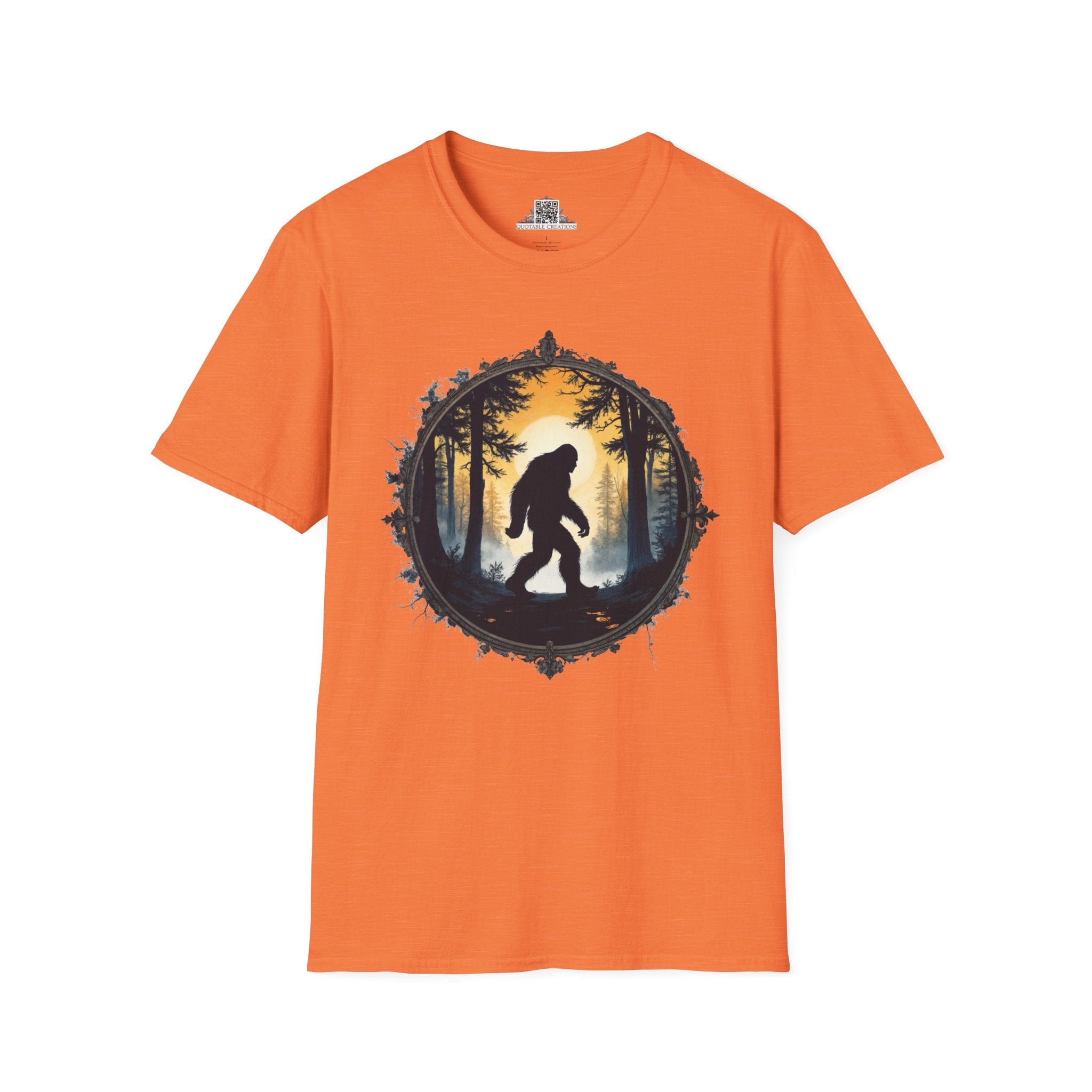 Printify T-Shirt S / Heather Orange In Search of Sasquatch - Bigfoot & Legends T-Shirt