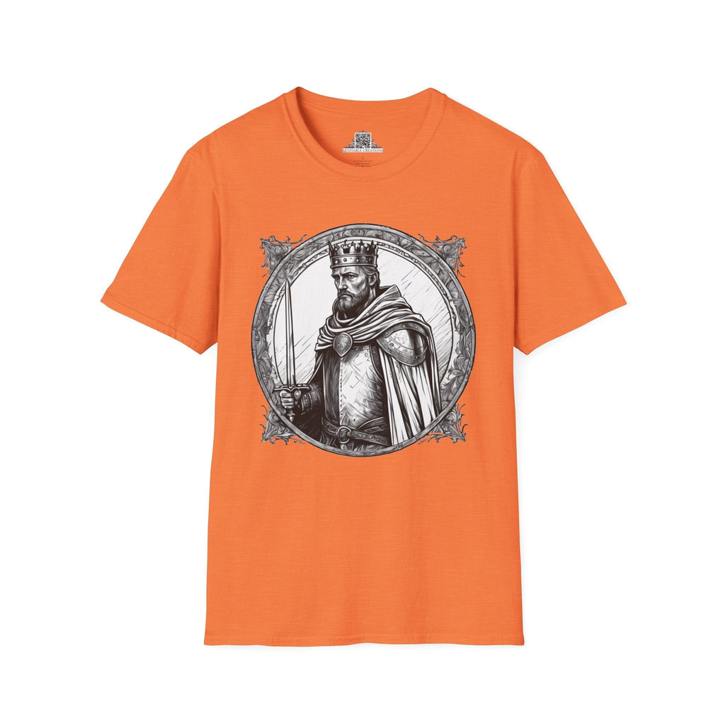 Printify T-Shirt S / Heather Orange King Arthur Heroes & Quests - T-Shirt