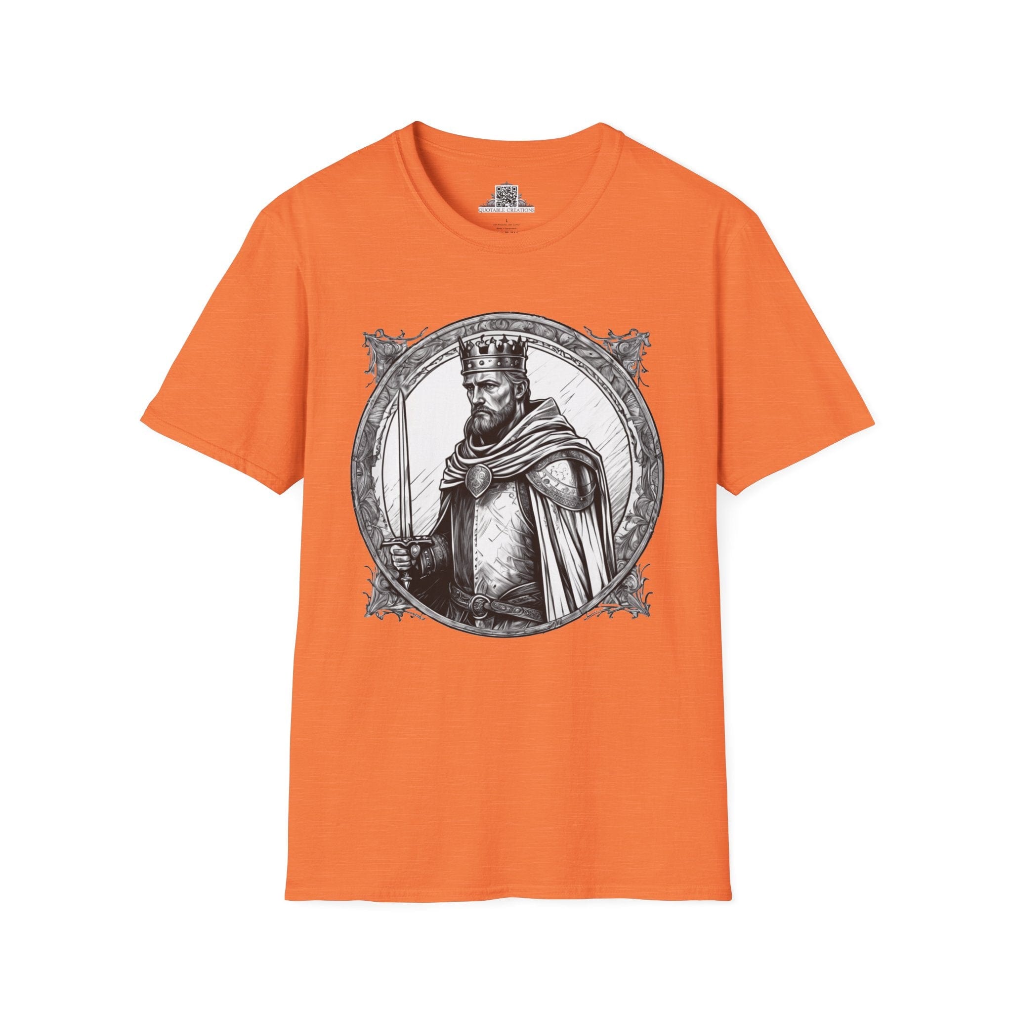 Printify T-Shirt S / Heather Orange King Arthur Heroes & Quests - T-Shirt