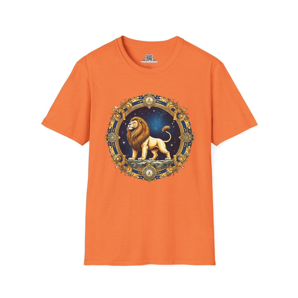 Printify T-Shirt S / Heather Orange Leo - Zodiac & Astrology T-Shirt