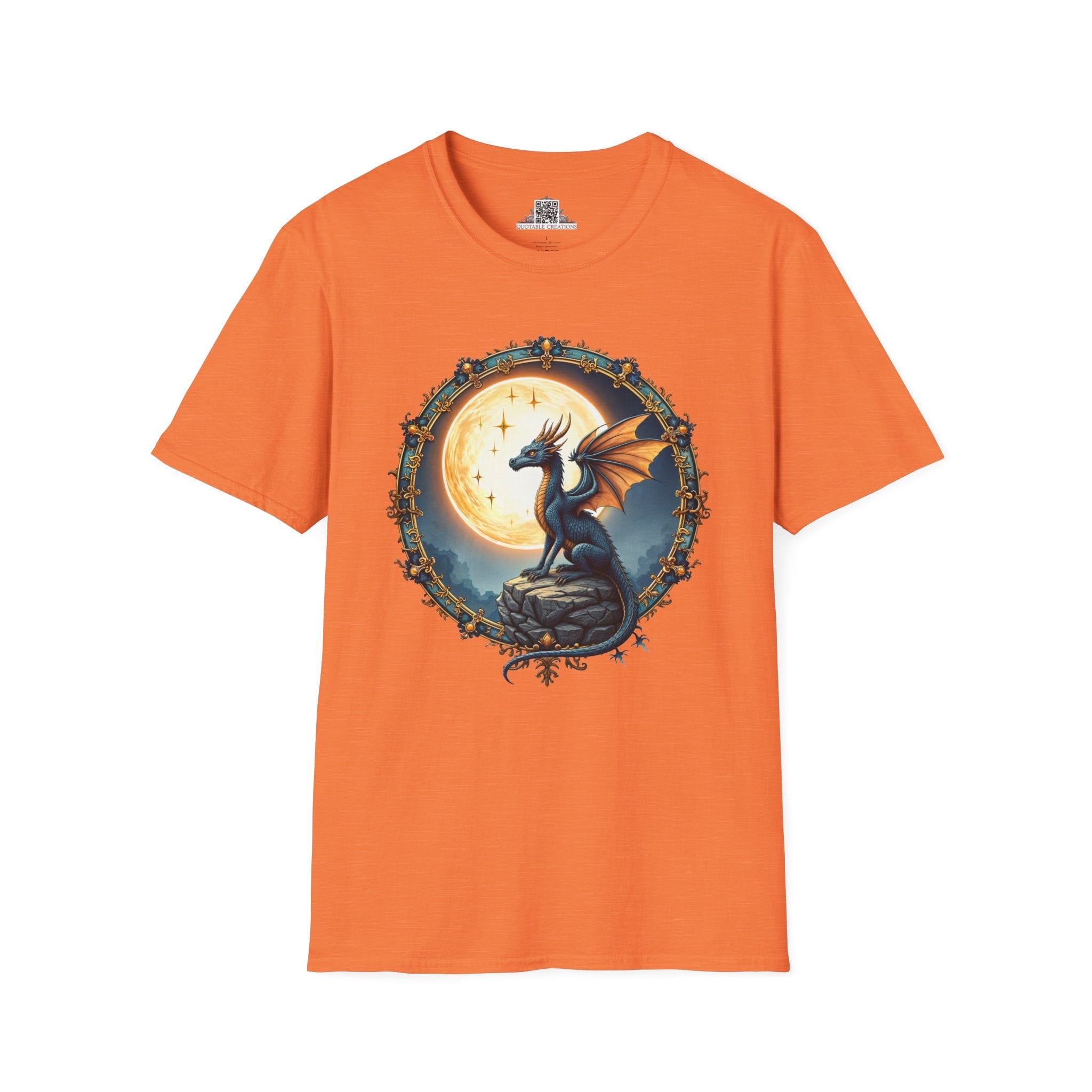 Printify T-Shirt S / Heather Orange Lunar Ember - Dragons & Magic T-Shirt