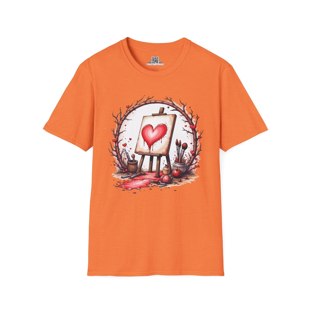 Printify T-Shirt S / Heather Orange My Masterpiece Art - Love & Fun T-Shirt