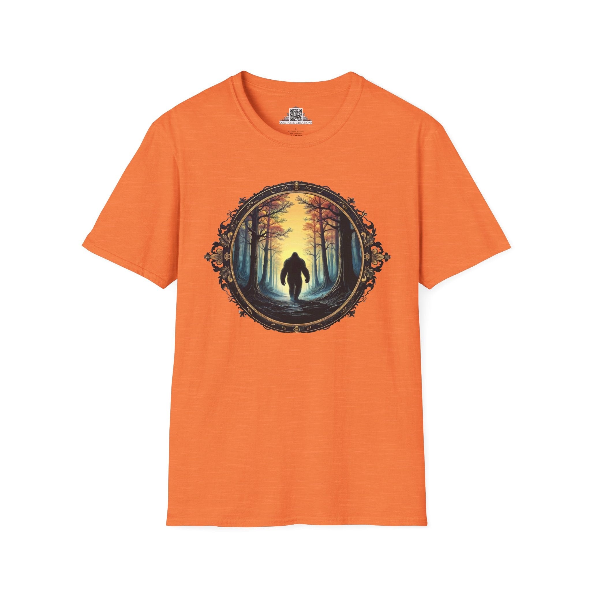 Printify T-Shirt S / Heather Orange Mystery of the Forest - Bigfoot & Legends T-Shirt