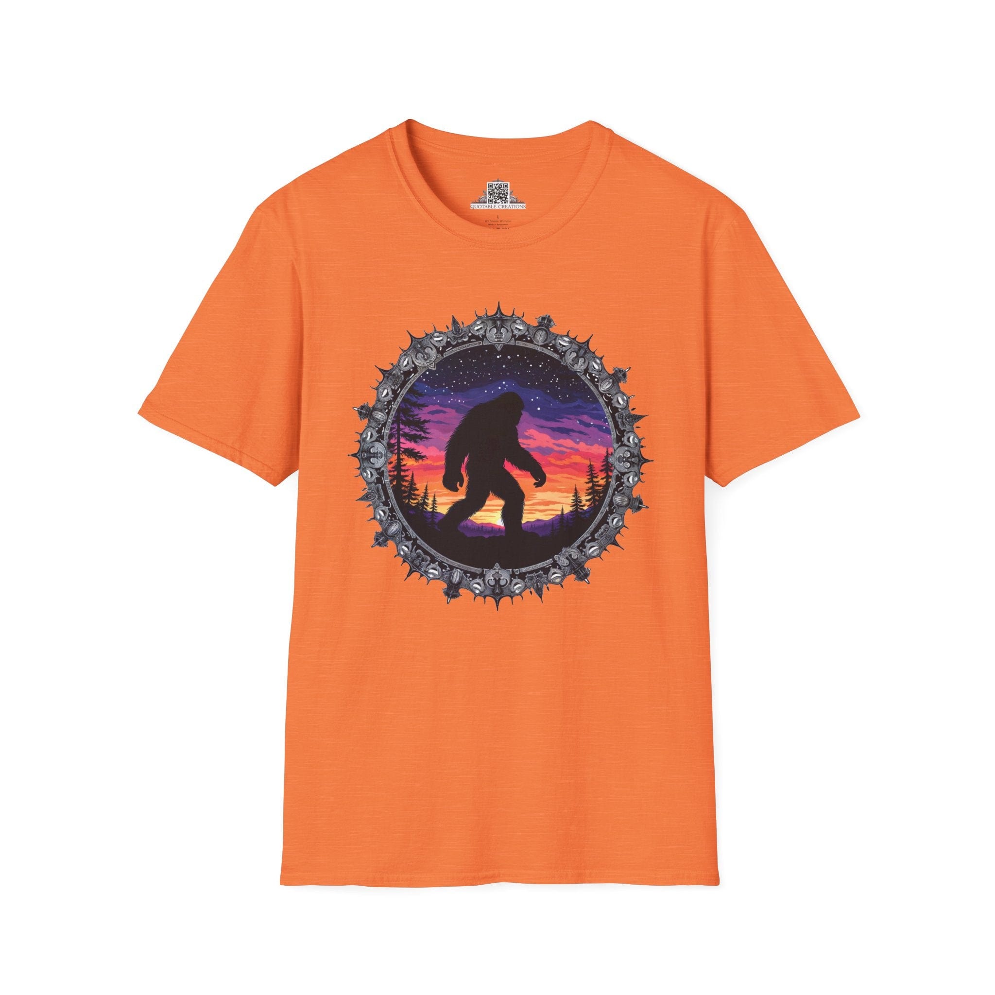Printify T-Shirt S / Heather Orange Mythical & Mysterious - Bigfoot & Legends T-Shirt