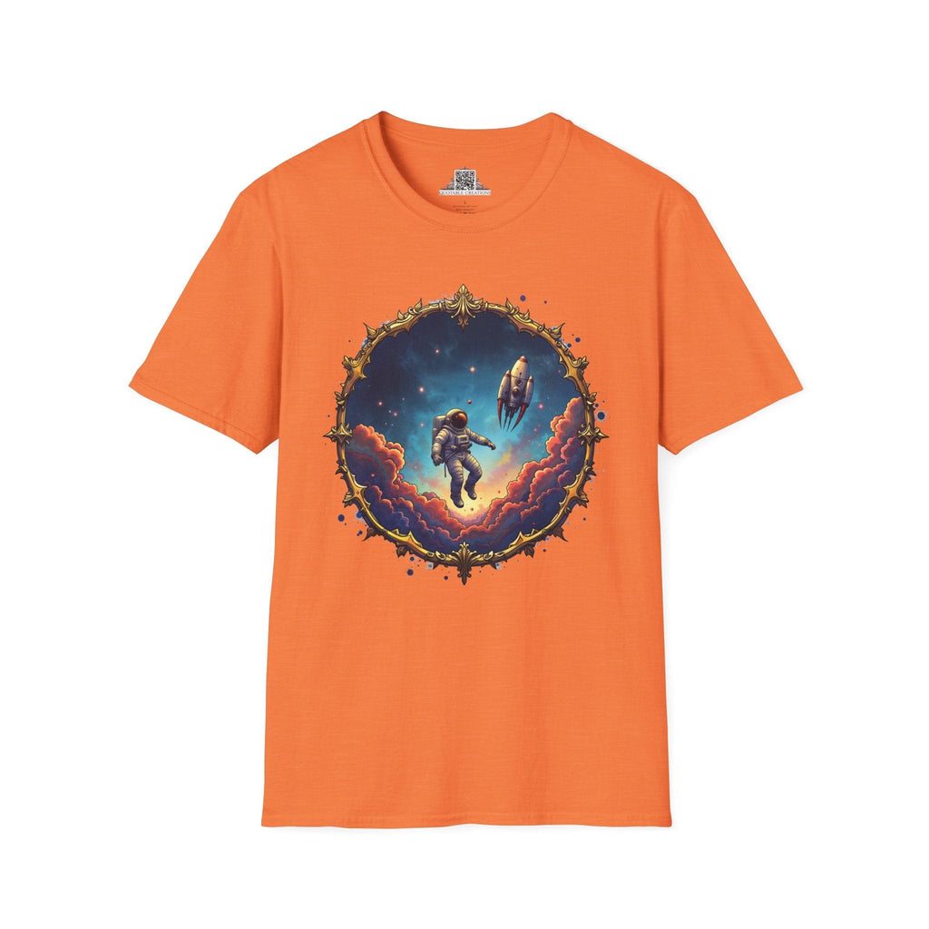 Printify T-Shirt S / Heather Orange New Horizons UFO & Cosmic - T-Shirt