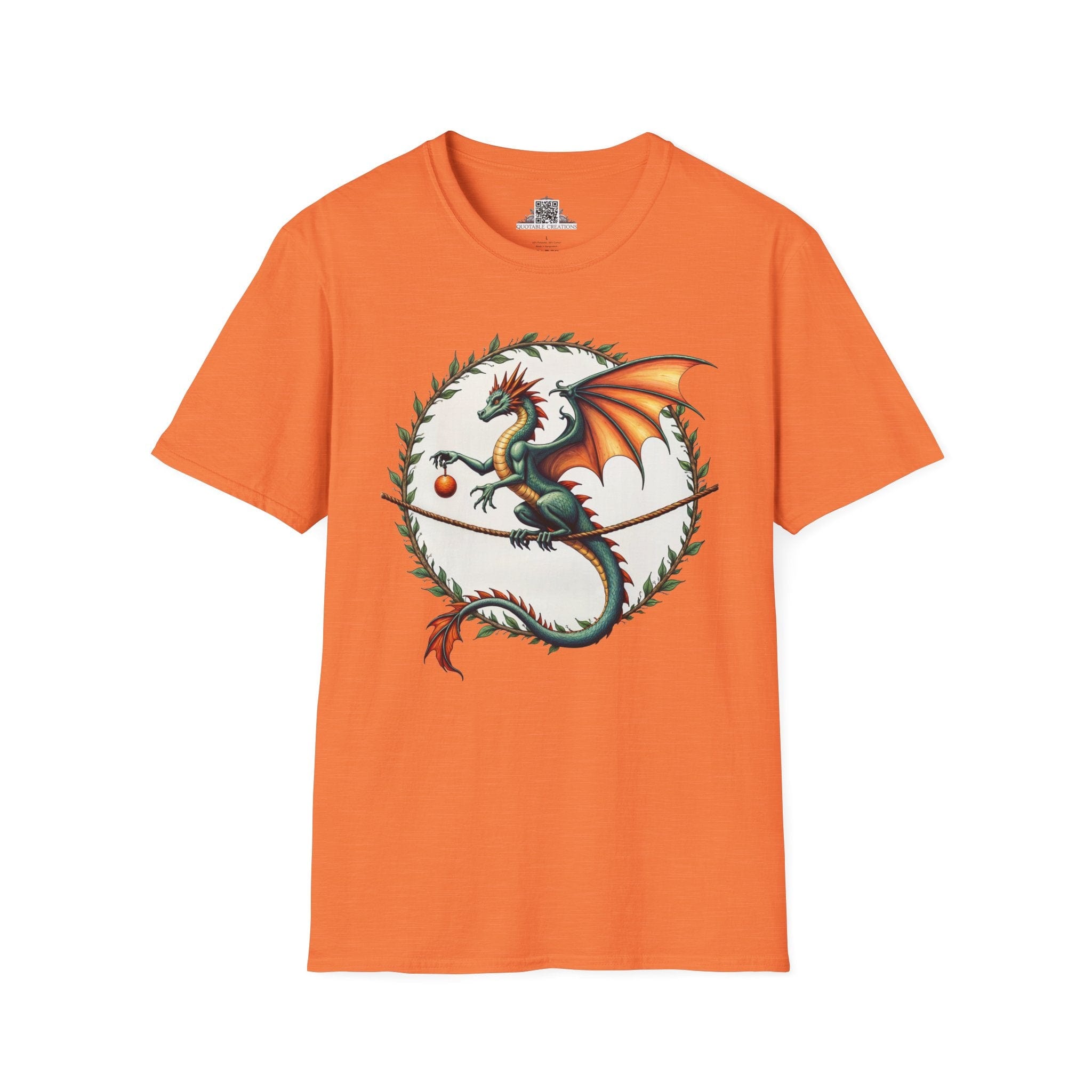 Printify T-Shirt S / Heather Orange Pixieweave - Dragons & Magic T-Shirt