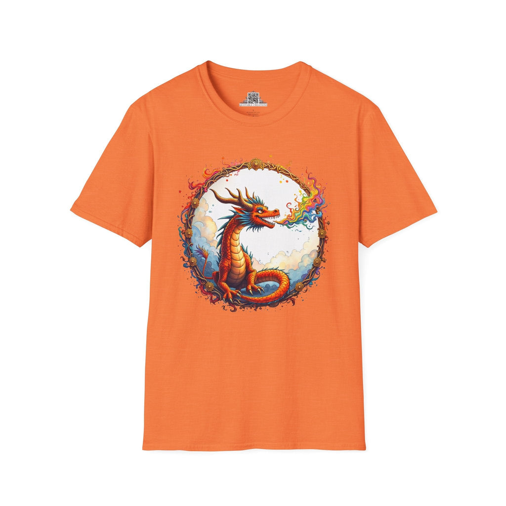Printify T-Shirt S / Heather Orange Prismfire - Dragons & Magic T-Shirt