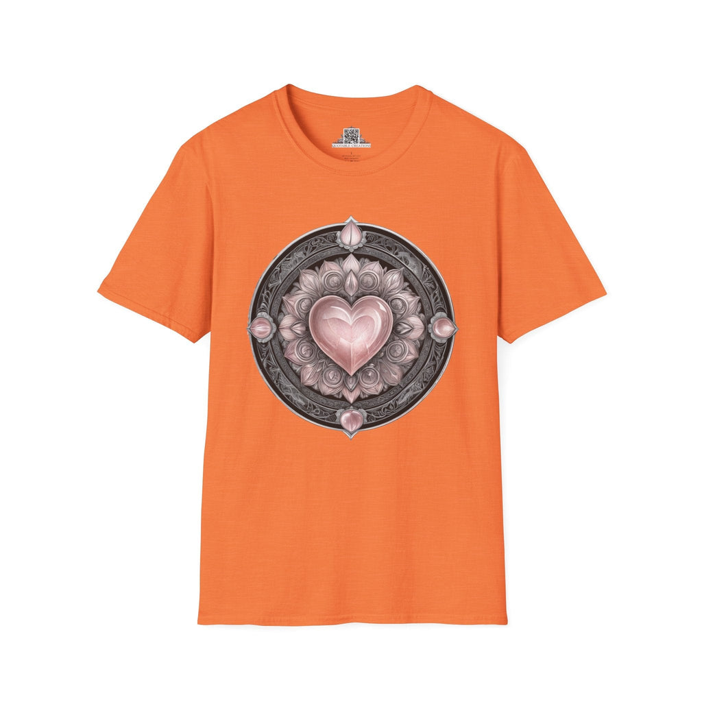 Printify T-Shirt S / Heather Orange Rose Quartz - Crystals & Gemstones T-Shirt