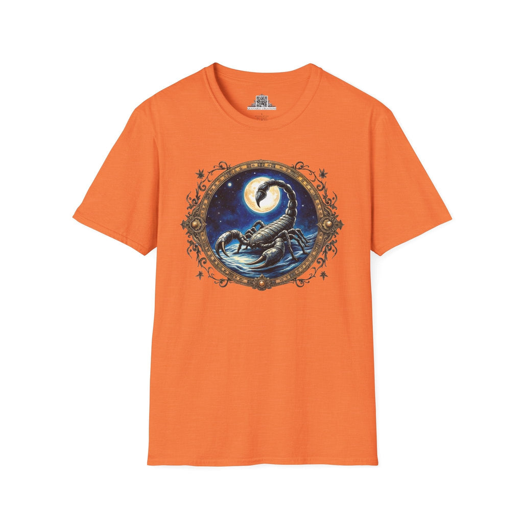 Printify T-Shirt S / Heather Orange Scorpio Zodiac & Astrology - T-Shirt