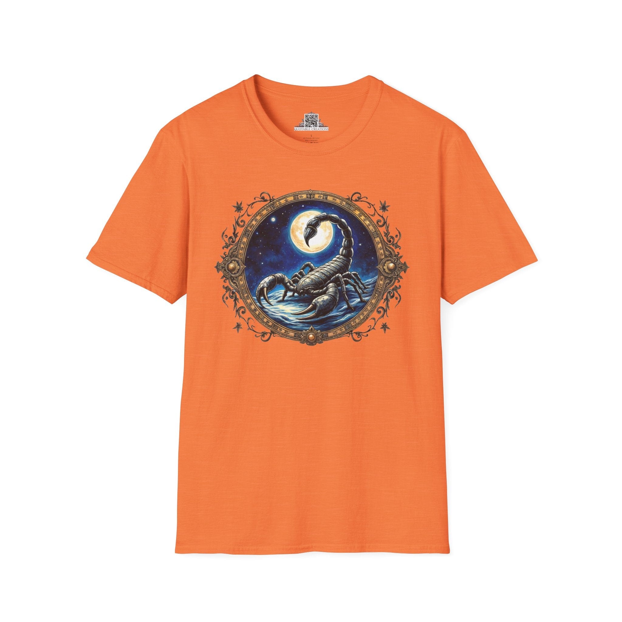 Printify T-Shirt S / Heather Orange Scorpio Zodiac & Astrology - T-Shirt