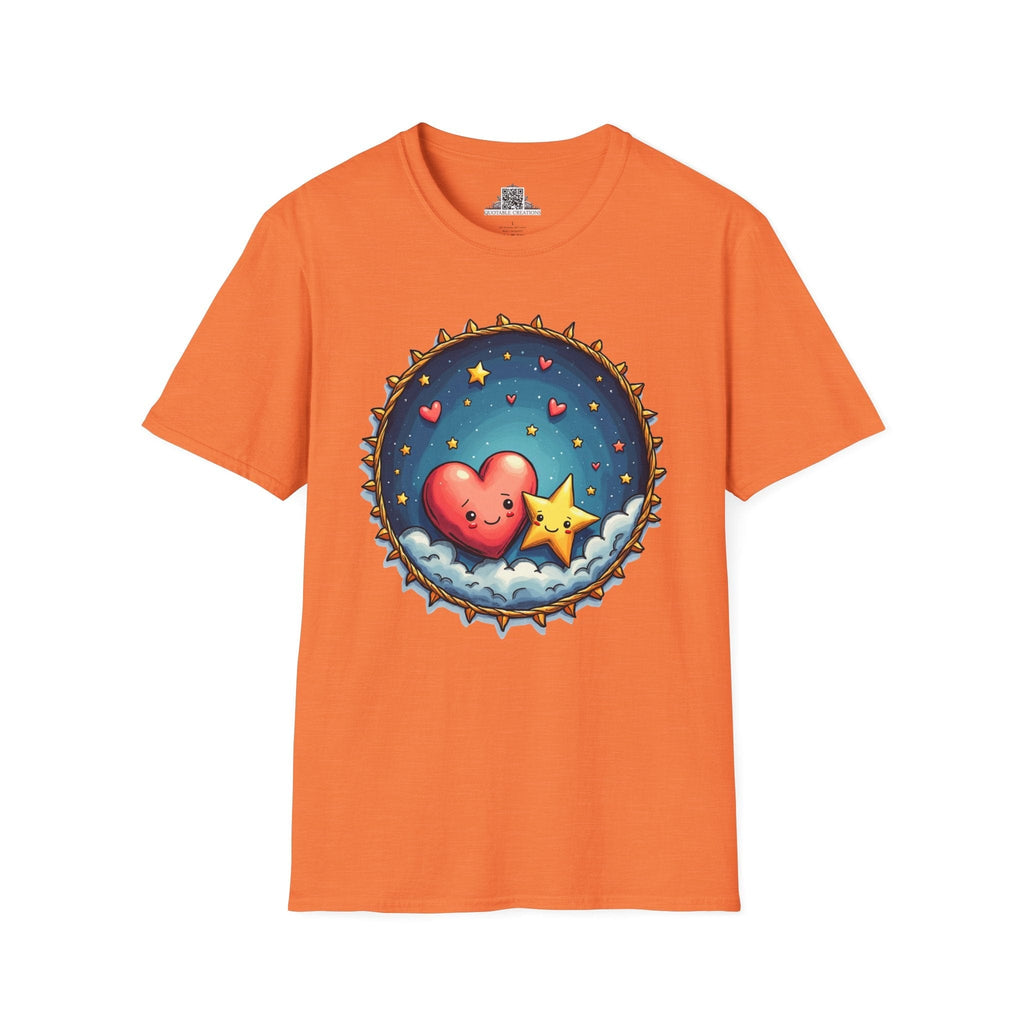 Printify T-Shirt S / Heather Orange Sparks of Love - Love & Fun T-Shirt