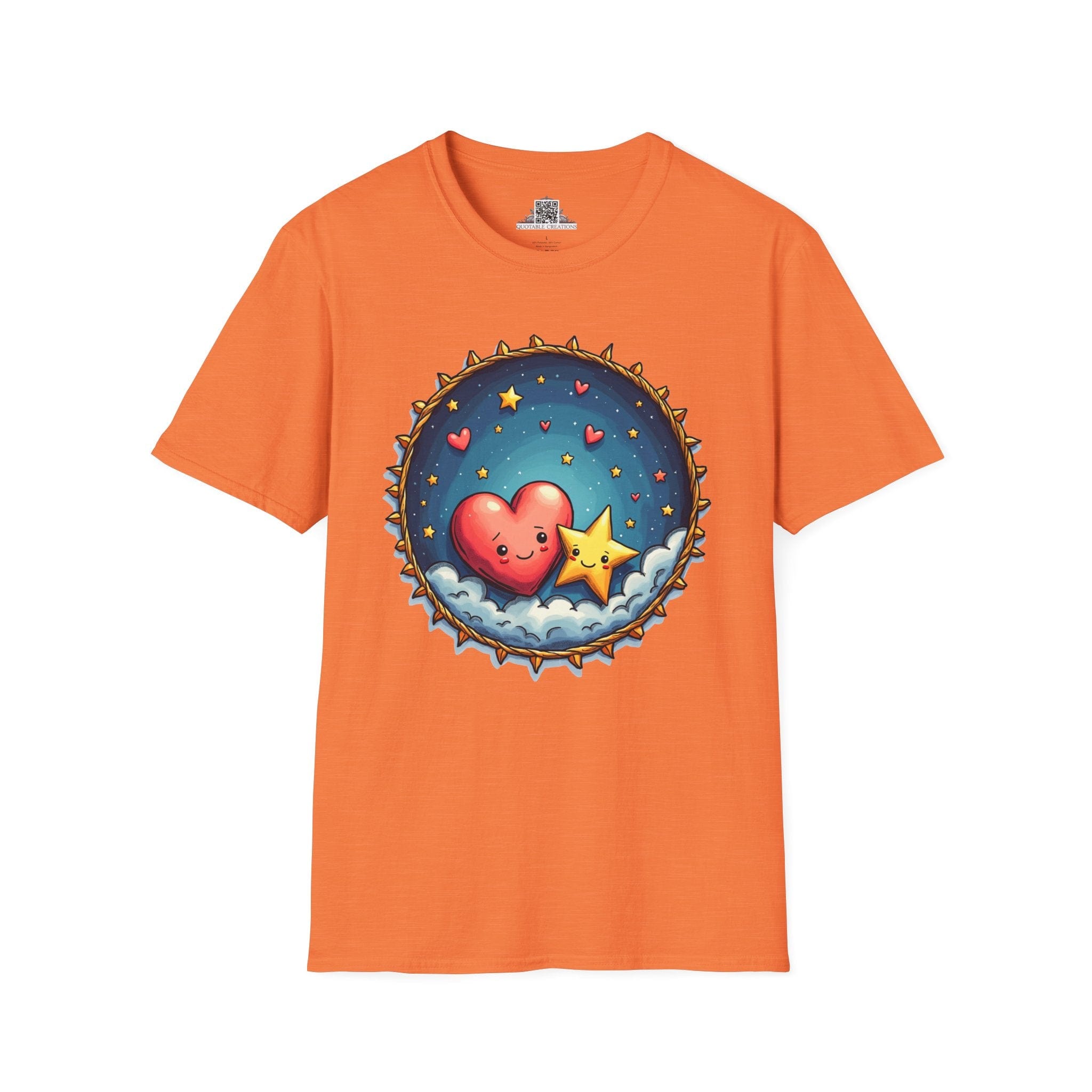 Printify T-Shirt S / Heather Orange Sparks of Love - Love & Fun T-Shirt