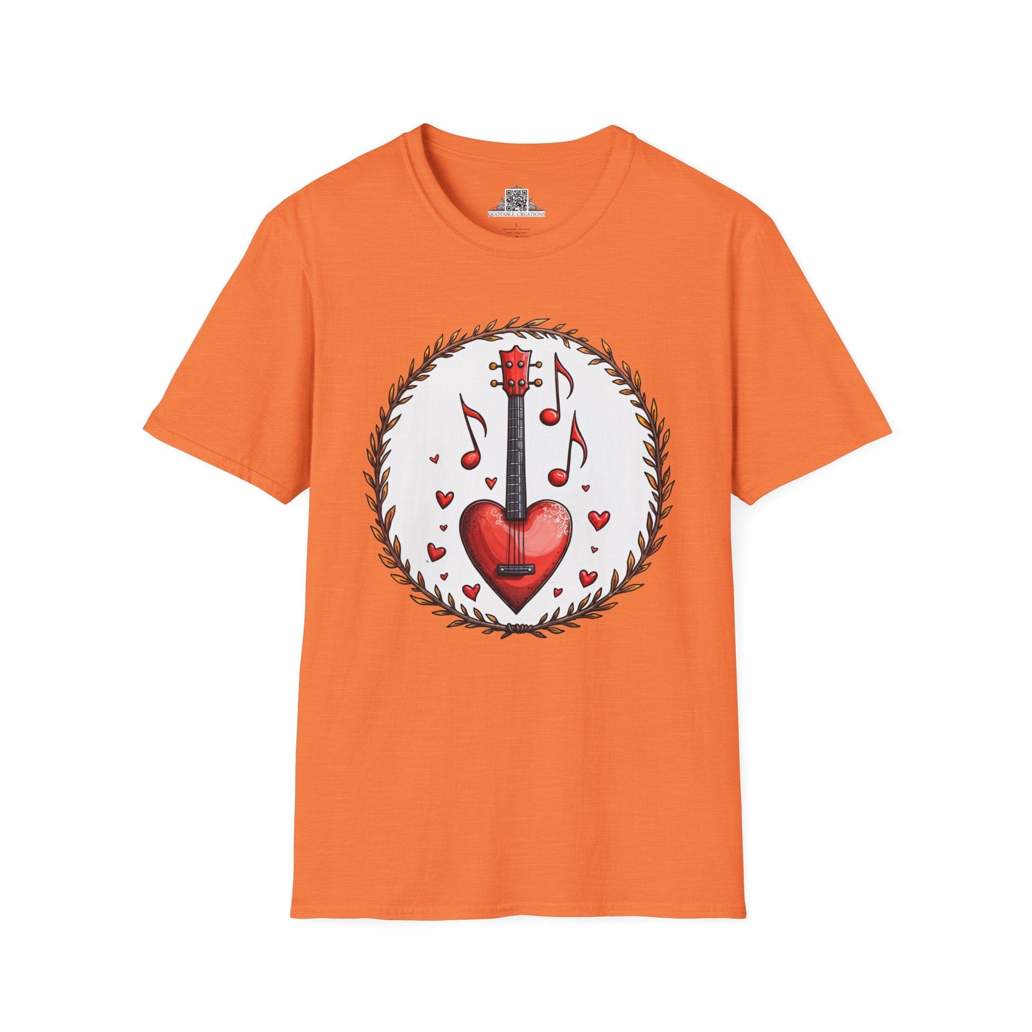 Printify T-Shirt S / Heather Orange Sweet Symphony Music - Love & Fun T-Shirt