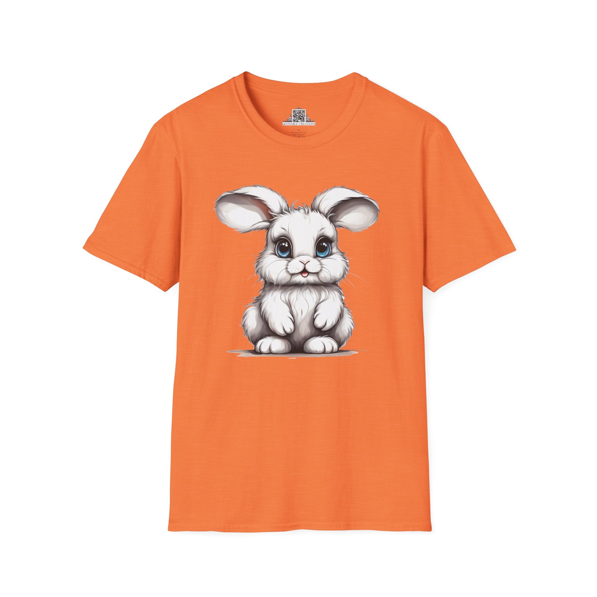 Printify T-Shirt S / Heather Orange T-Shirt - Baby Bunny - Hyper Cute