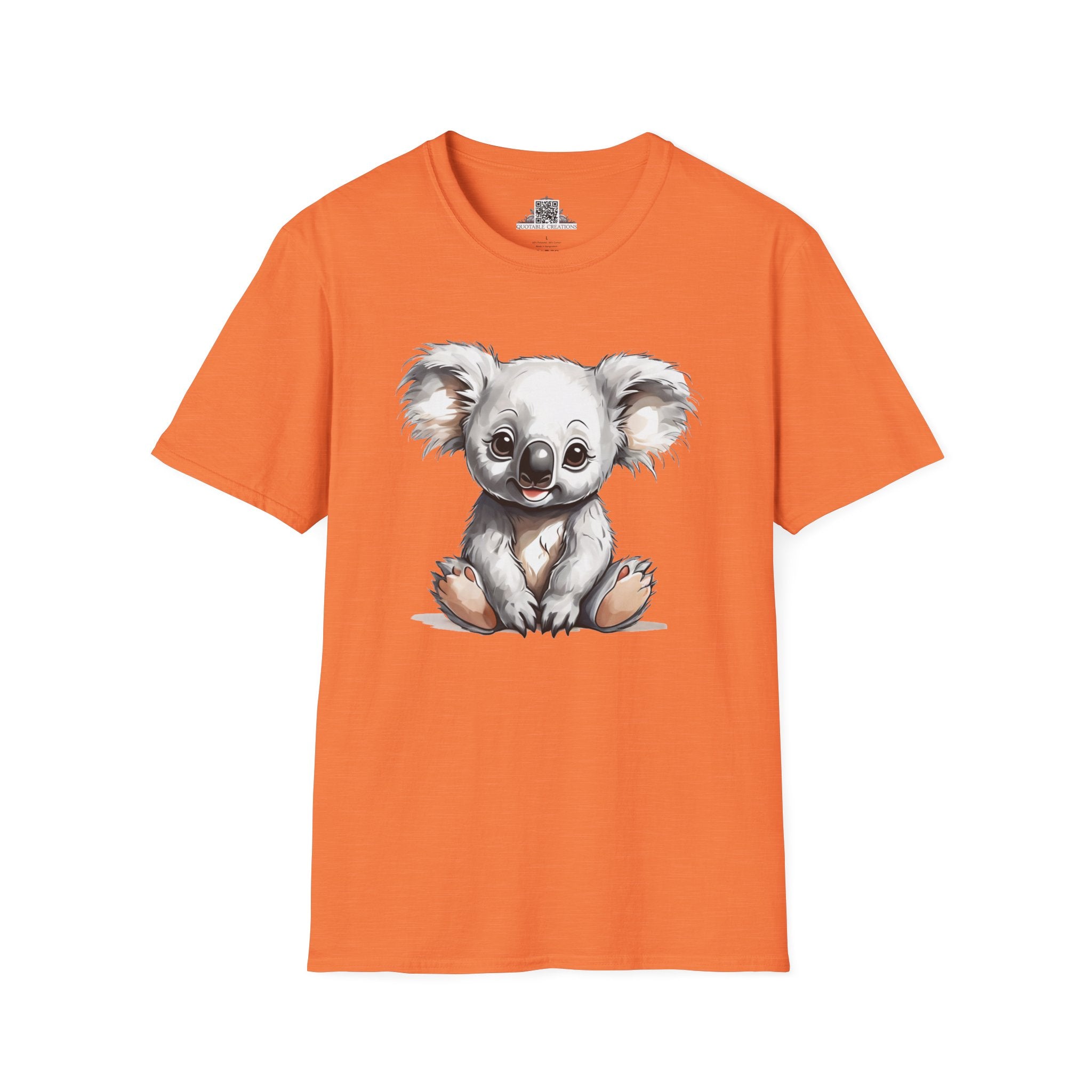 Printify T-Shirt S / Heather Orange T-Shirt - Baby Koala - Hyper Cute