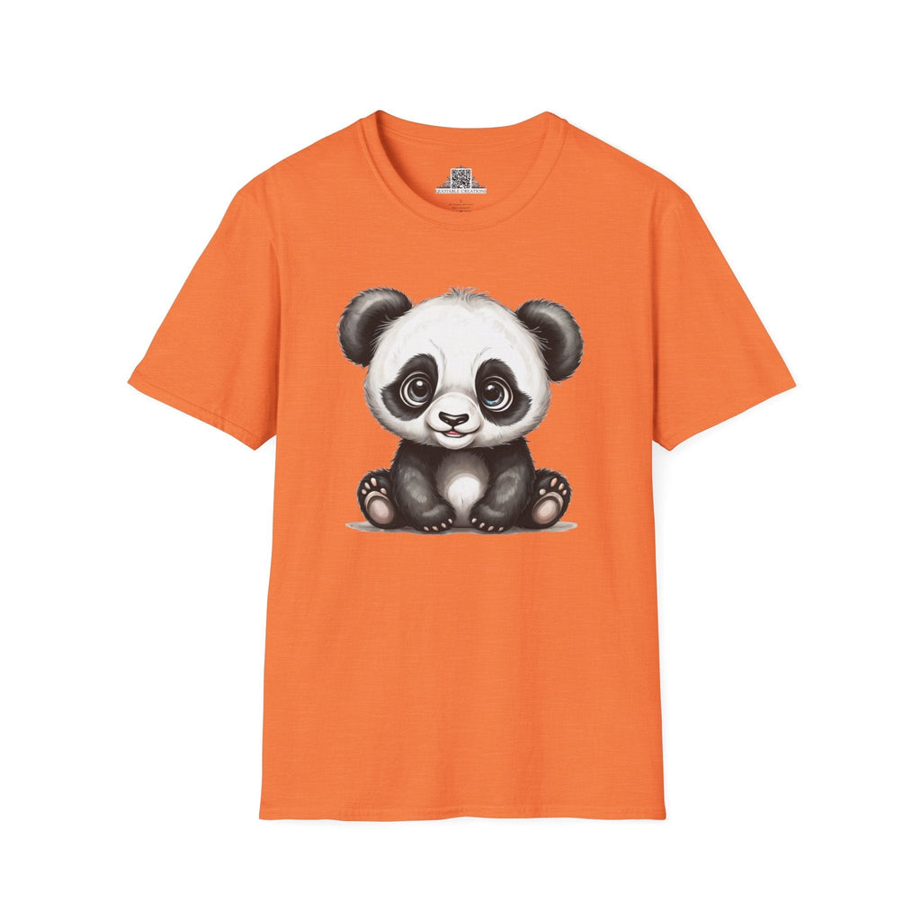 Printify T-Shirt S / Heather Orange T-Shirt - Baby Panda - Hyper Cute