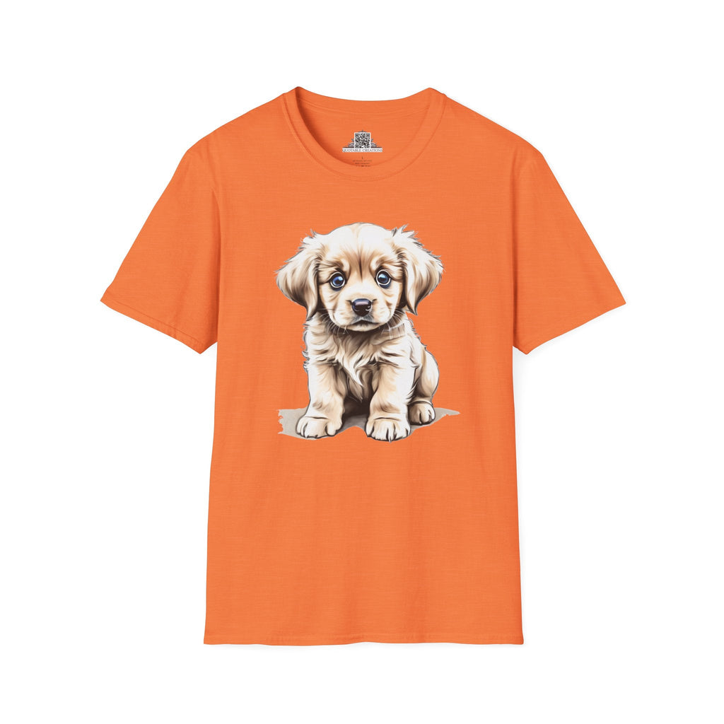 Printify T-Shirt S / Heather Orange T-Shirt - Baby Puppy - Hyper Cute