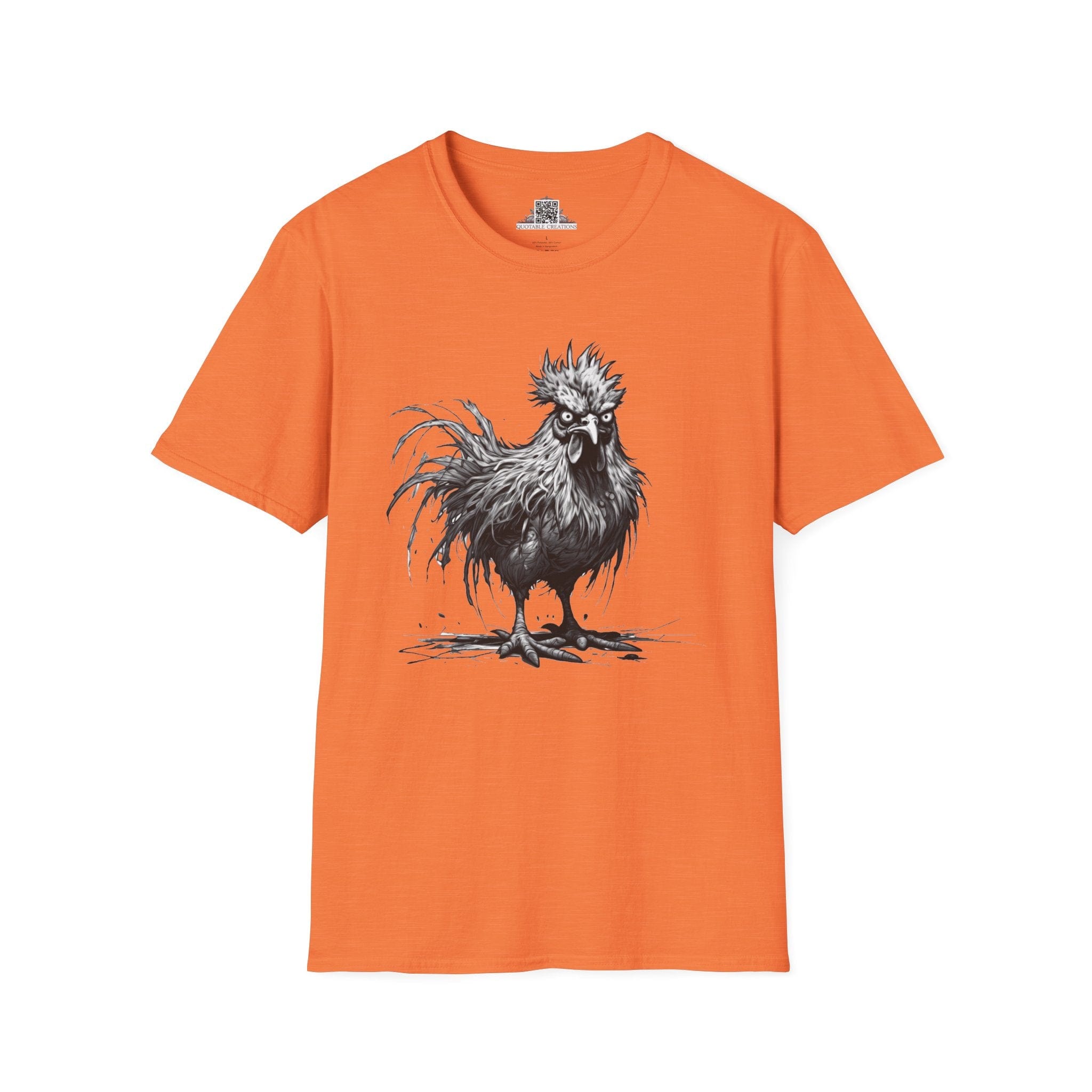 Printify T-Shirt S / Heather Orange T-Shirt - I'm Fine Chicken - Everything's Fine