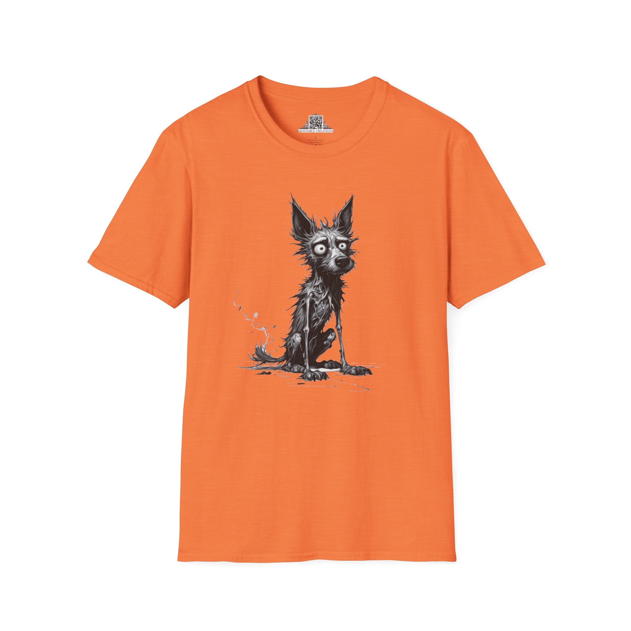 Printify T-Shirt S / Heather Orange T-Shirt - I'm Fine Dog - Everything's Fine