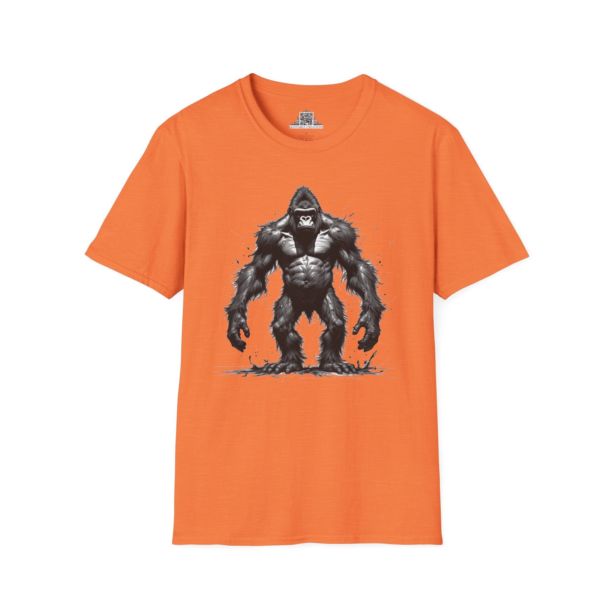 Printify T-Shirt S / Heather Orange T-Shirt - I'm Fine Gorilla - Everything's Fine