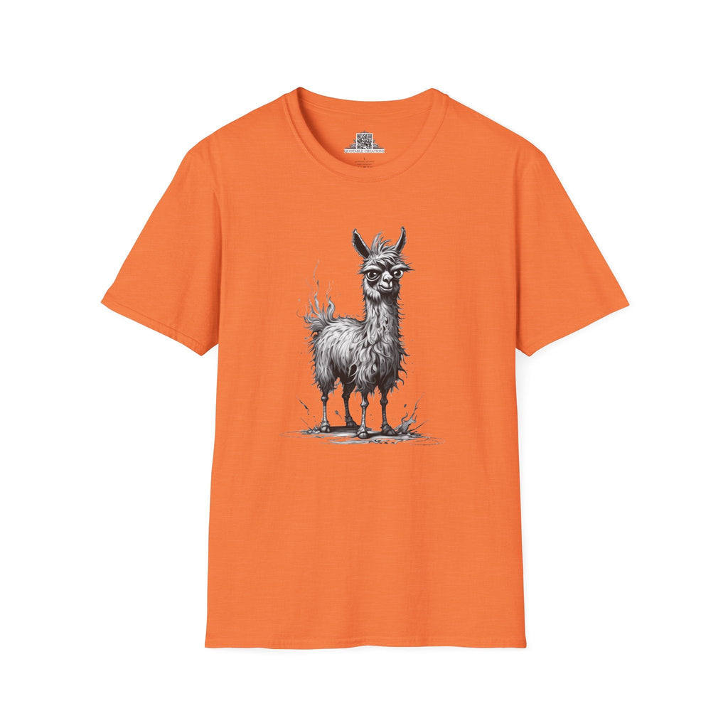 Printify T-Shirt S / Heather Orange T-Shirt - I'm Fine Llama- Everything's Fine
