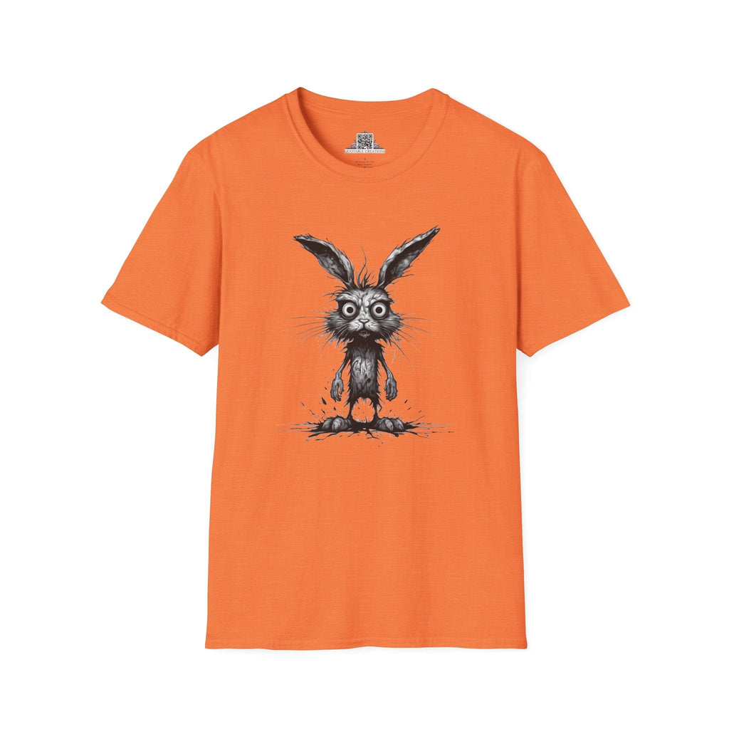 Printify T-Shirt S / Heather Orange T-Shirt - I'm Fine Rabbit - Everything's Fine